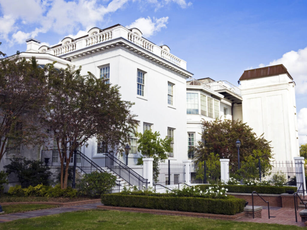 Exterior view of the Old Governor’s Mansion
