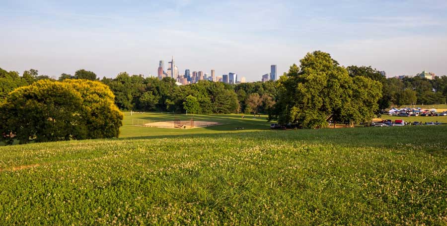 View from the Belmont Plateau in Fairmount Park