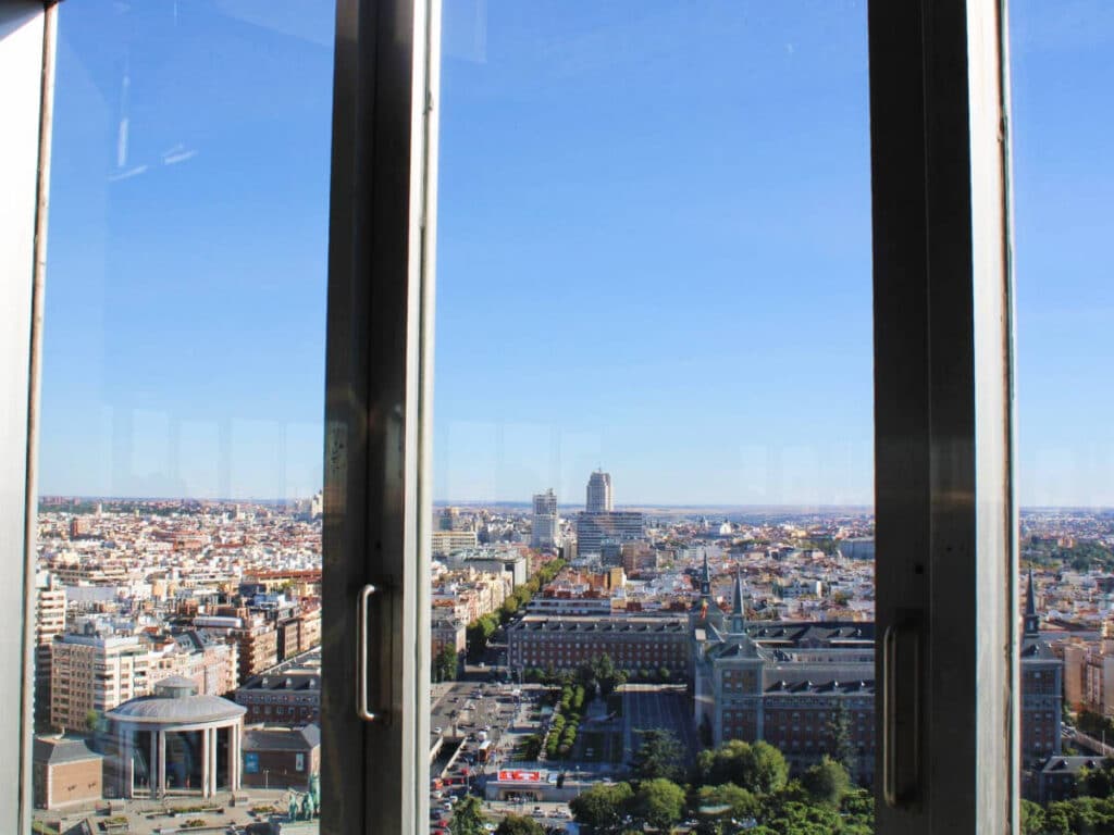 View of the author from Faro de Moncloa