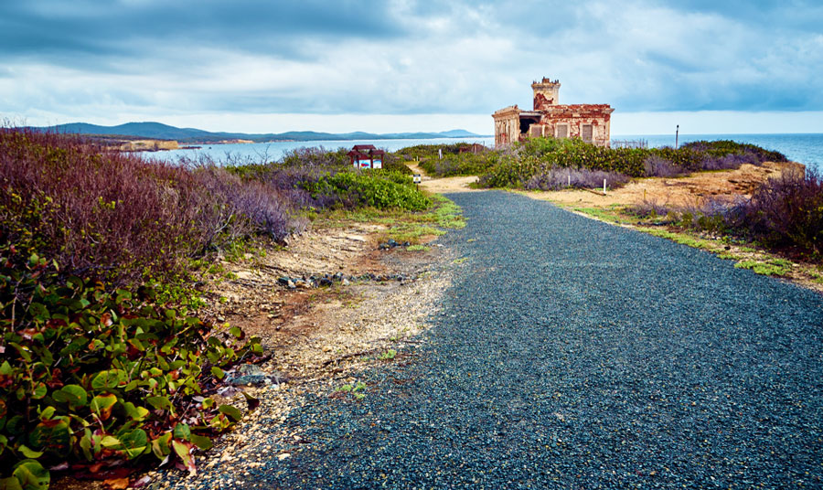 The Ferro Ruins Lighthouse in Vieques