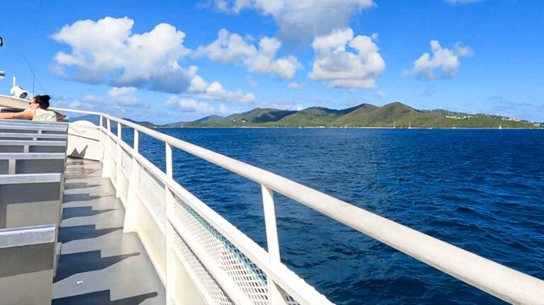 Ocean view from the ferry ride to Tortola