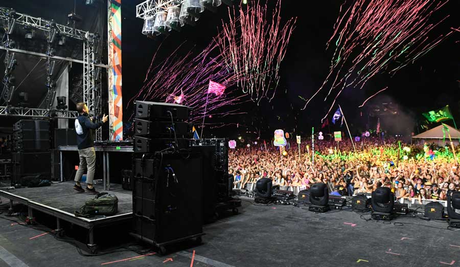 View of a performance during a Festival in Bonnaroo