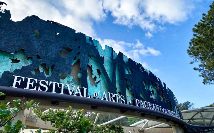 View of the exterior of the Festival of Arts