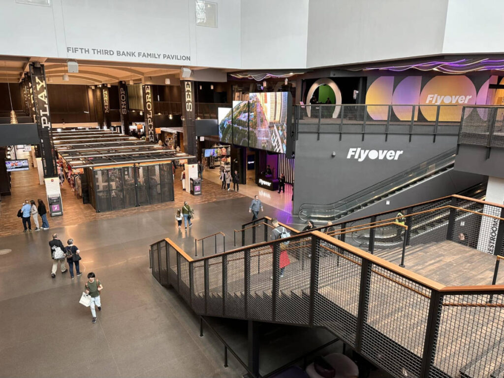 View from the inside of Fifth Third Bank Pavilion