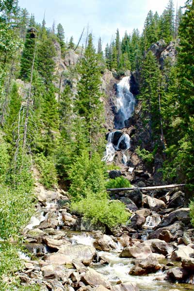 View of the Fish Creek Falls in Steamboat Springs