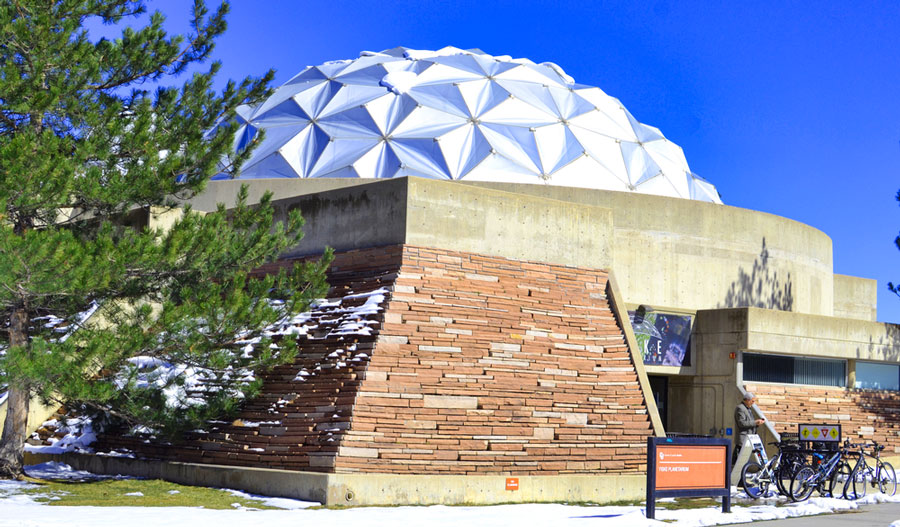 View of the Fiske Planetarium from the outside