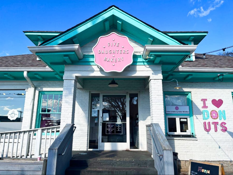 Exterior view of the Five Daughters Bakery in 12 South