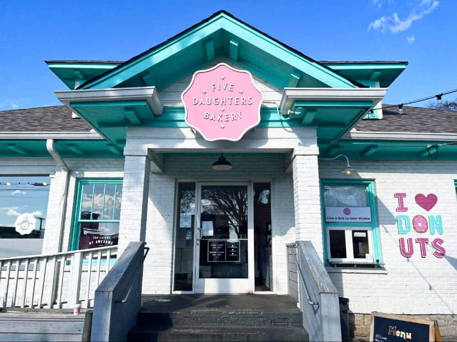 Exterior view of the Five Daughters Bakery in 12 South