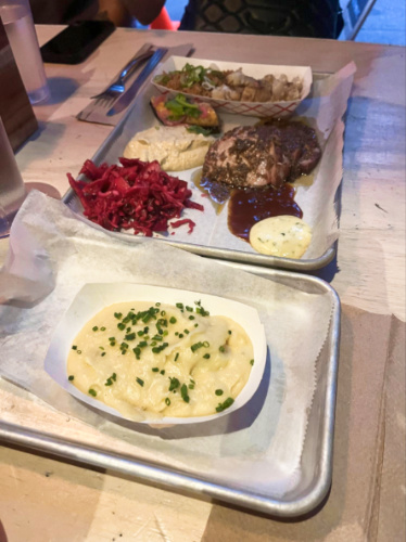 Closeup look of the variety of food from Risbo