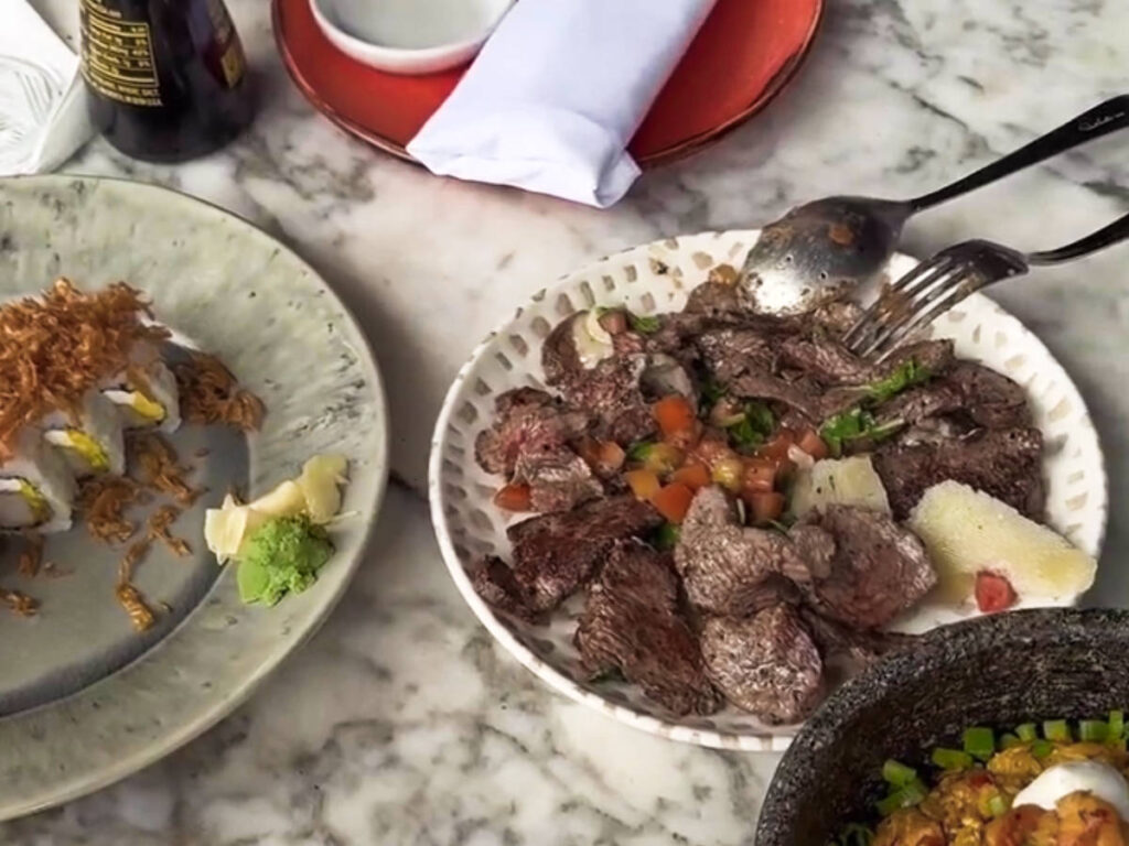 Variety of food on the table at SBG Kitchen