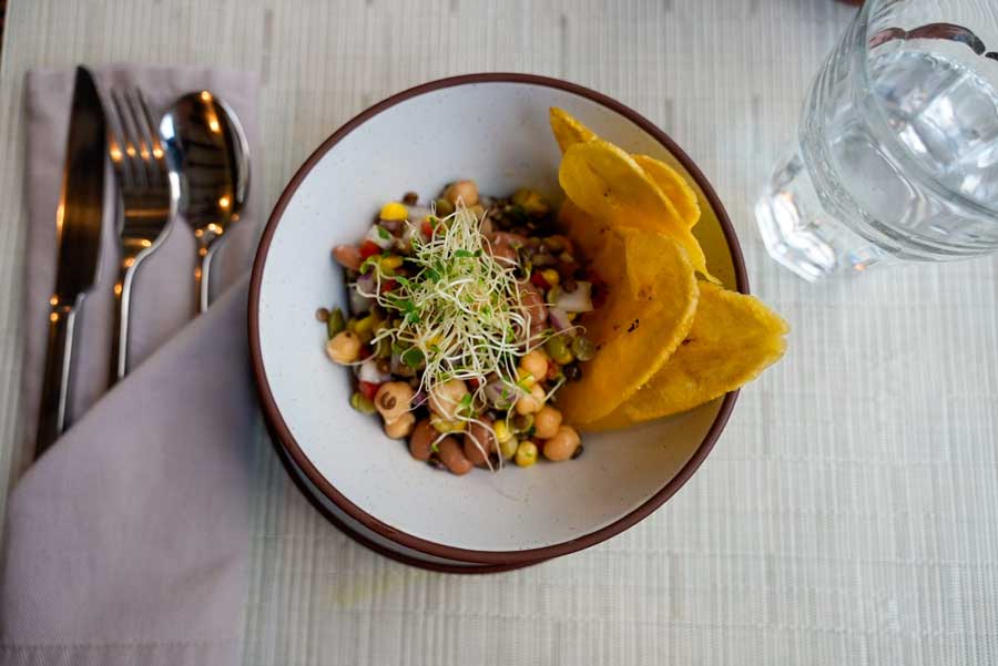 View of a food served in Casa Grande Mountain Retreat