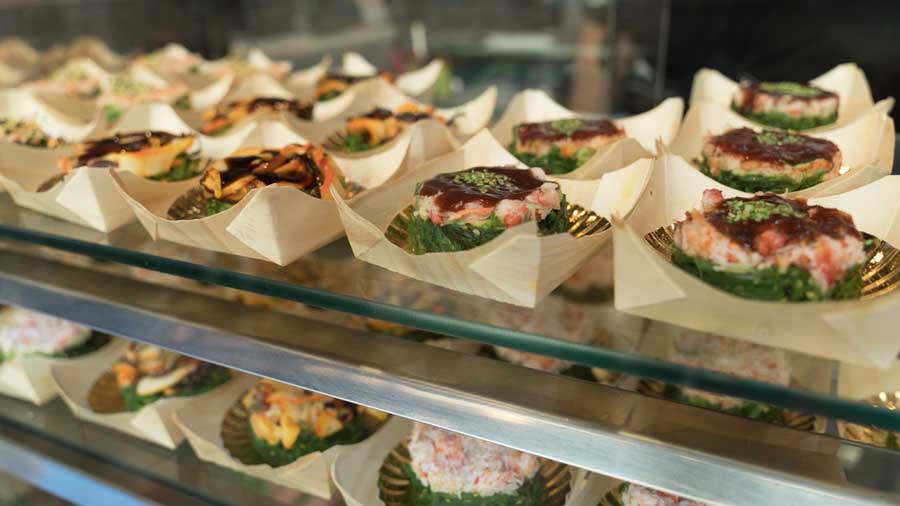 Spanish Tapas displayed on a restaurant in Ibiza