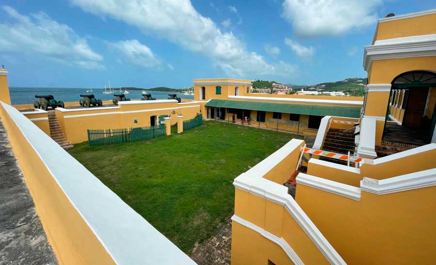 View from the inside of the Fort Christiansvaern