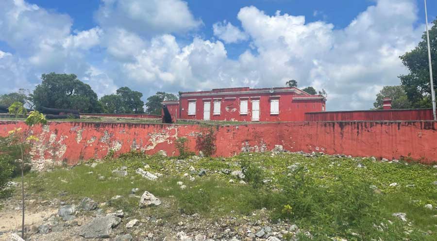 The Fort Frederik from the outside in St. Croix