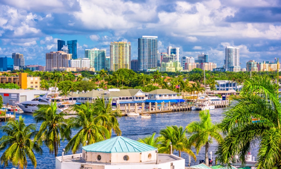 View of the Fort Lauderdale skyline