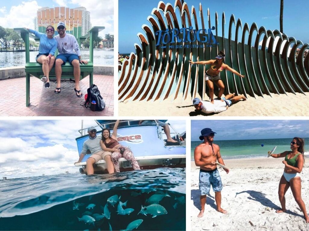 A photo collage of Fort Lauderdale, Florida writer