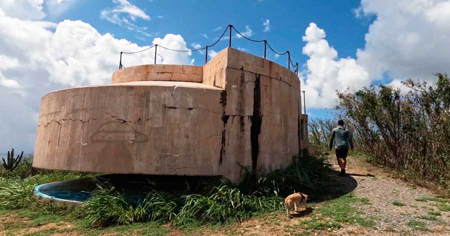 An observation deck in Fort Segarra
