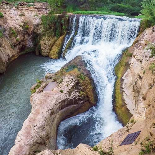 The toilet bowl in Fossil Creek