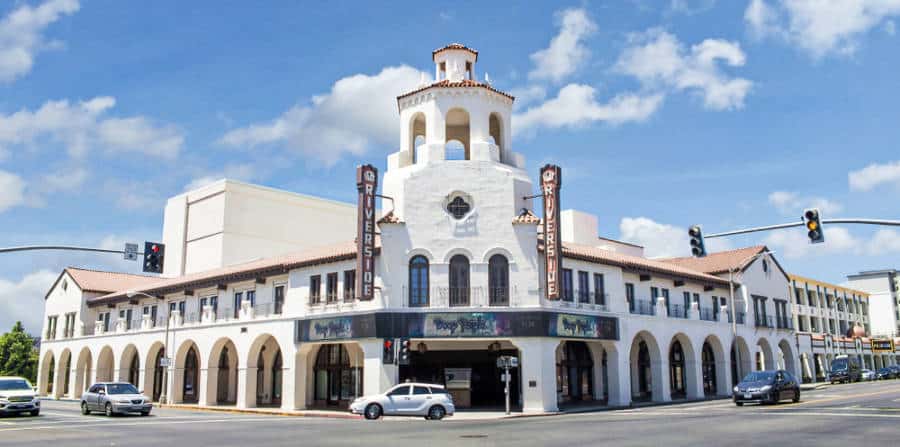 Exterior view of the Fox Performing Arts Center from across the street