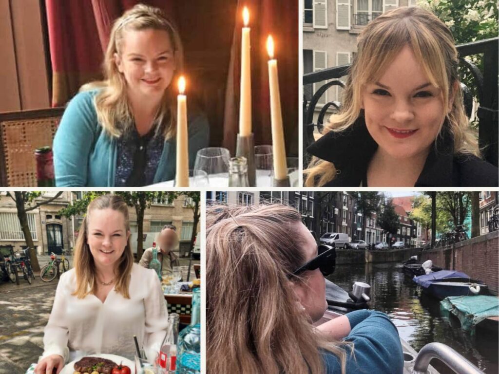 A photo collage of France writer