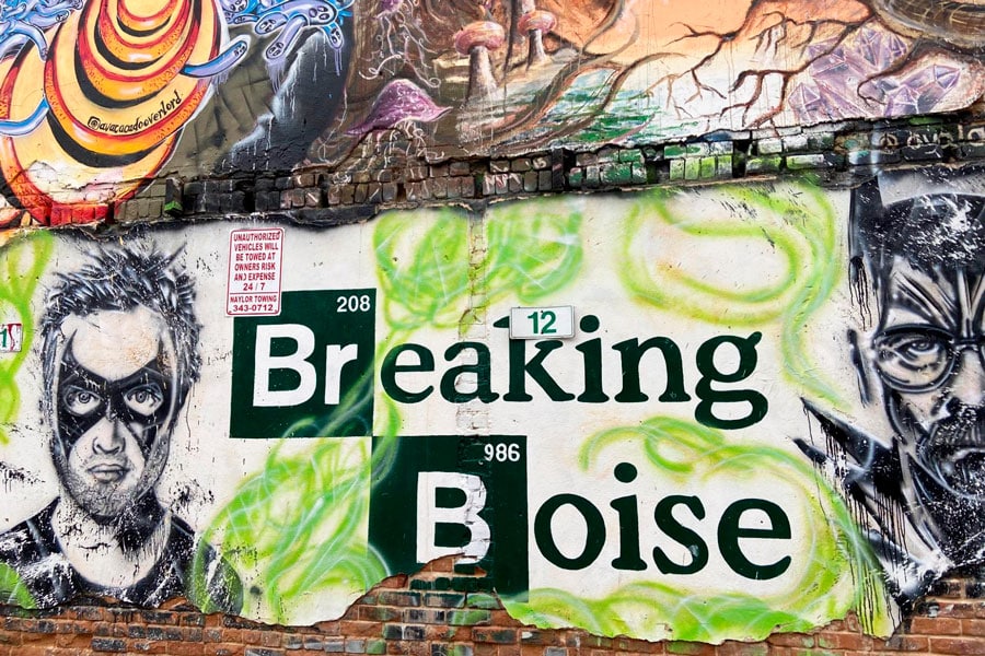 A colorful art at the Freak Alley Gallery