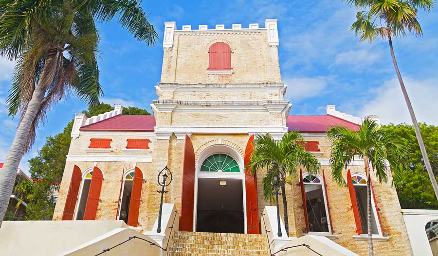 View of the Old Lutheran Church from the outside