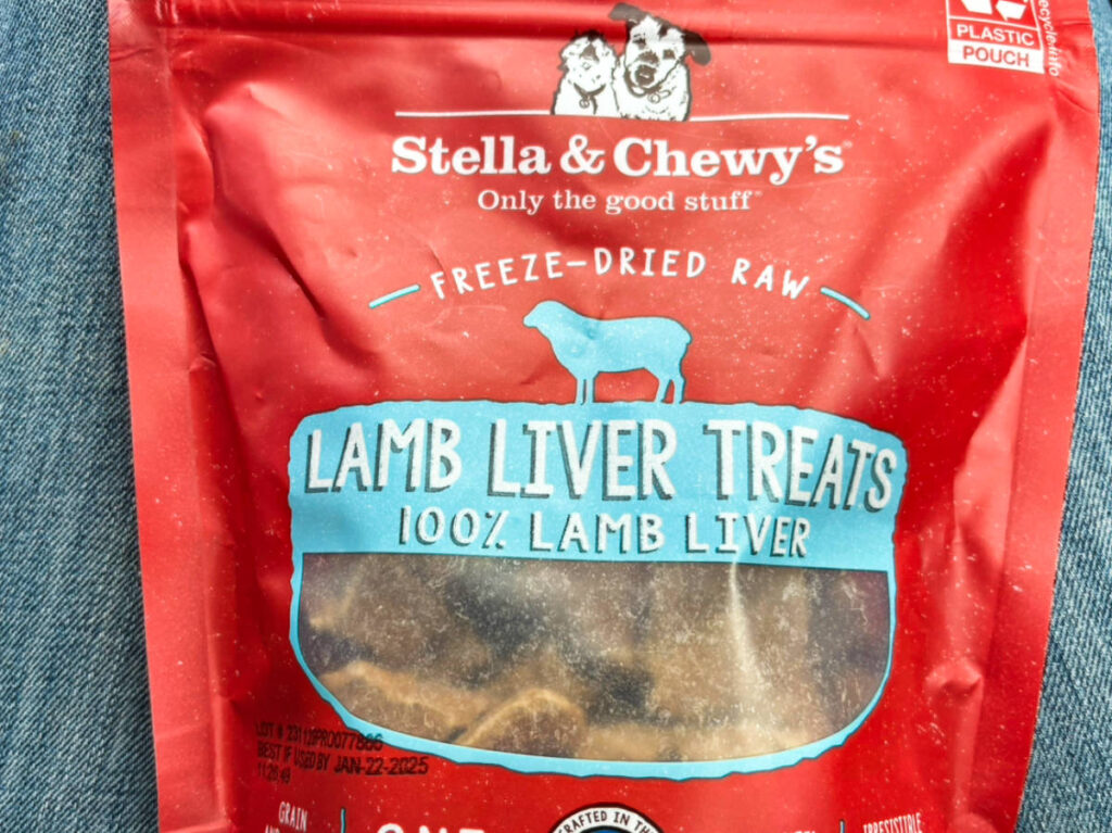 Closeup look of the Stella & Chewy's freeze-dried treats