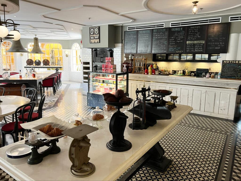 View from the inside of French & Co.