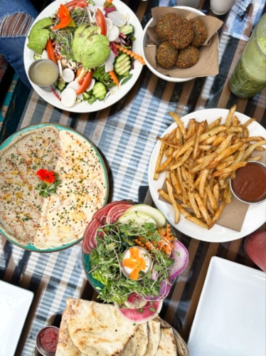 View of the fresh and healthy foods from the farm
