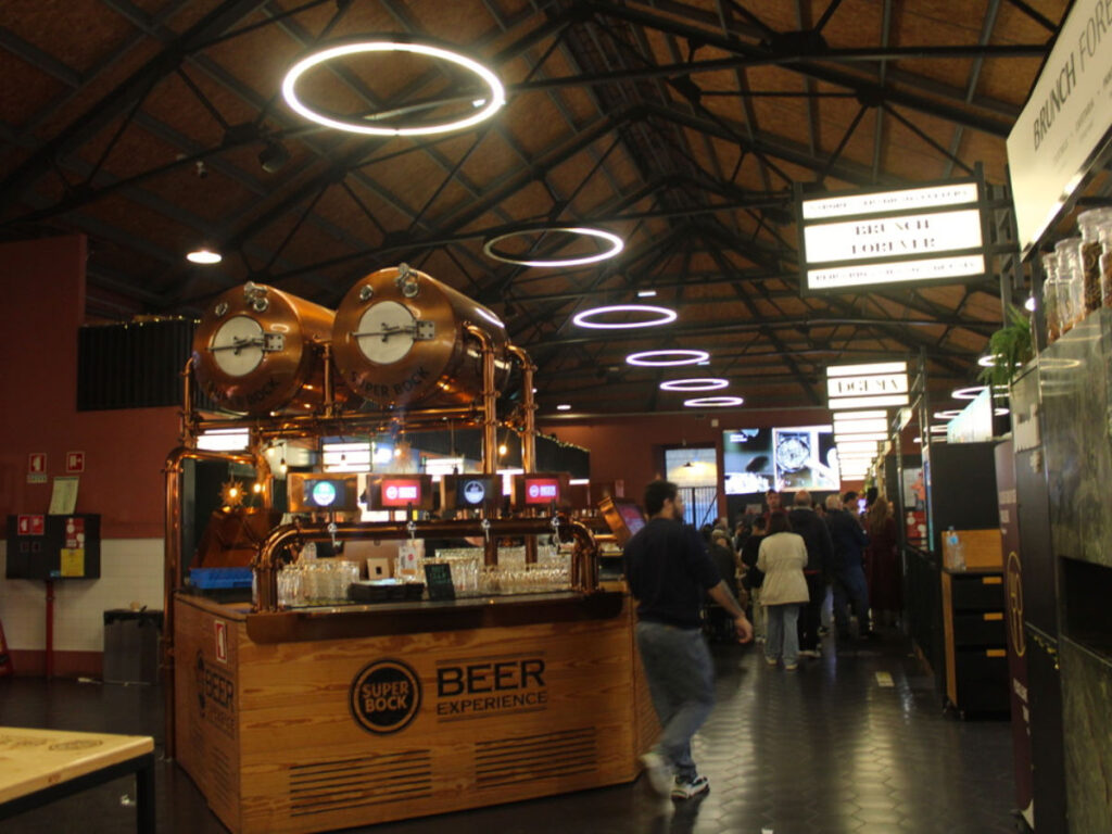 View inside the Gaia food hall