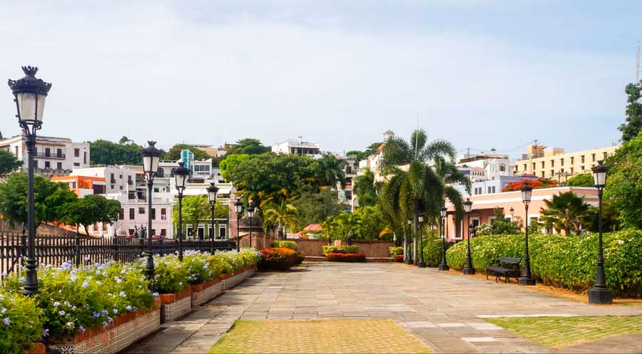 View from the garden of La Fortaleza