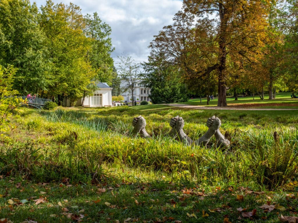 Scenic view of a garden at Yerres