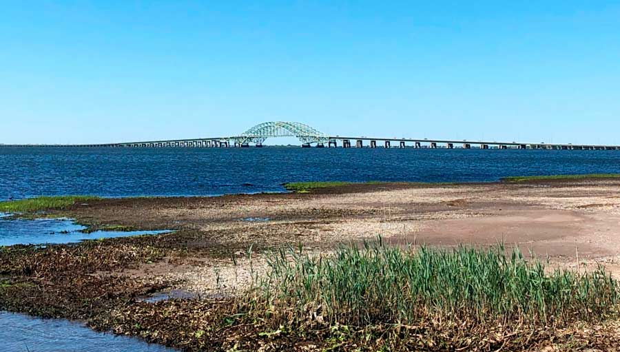 View of a bridge from the Gardiner County Park