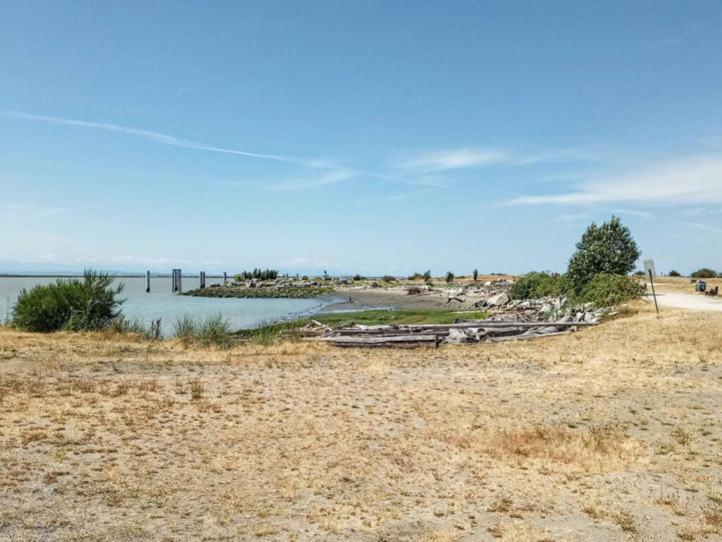 Blue sky over the Garry Point Park
