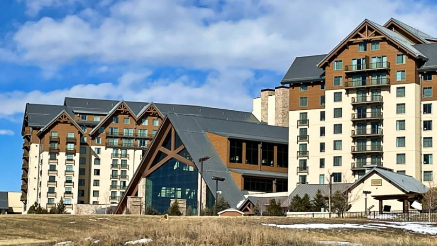 Exterior view of the Gaylord Rockies Resort & Convention Center