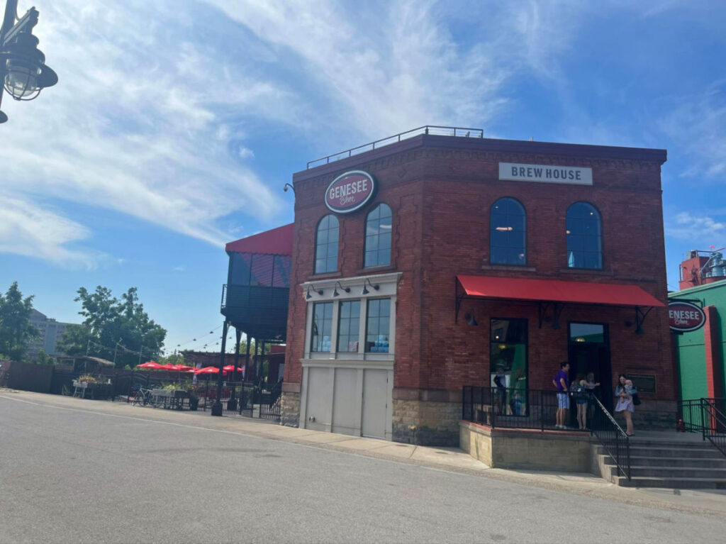 Outside view of Genesee brewhouse