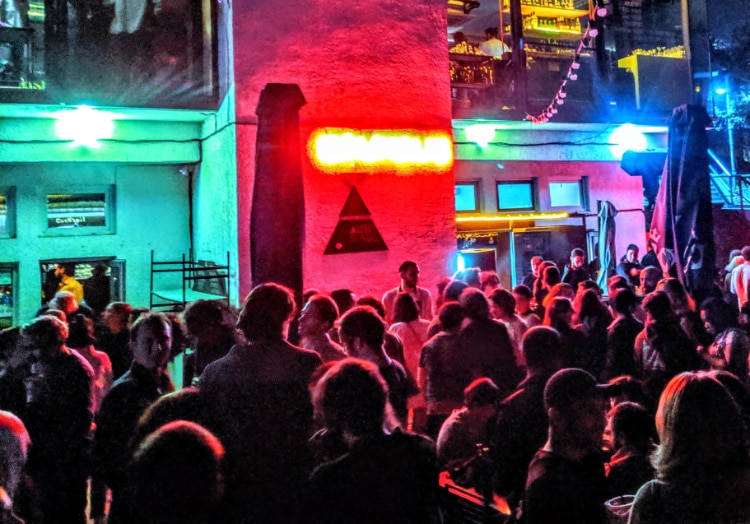 People partying on a Nightclub in Tbilisi