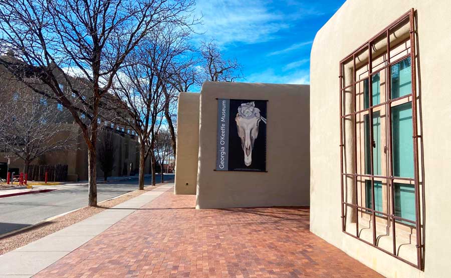 The Georgia O’Keeffe Museum from the outside