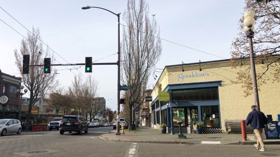 The Geraldine's Counter across the street in Columbia City