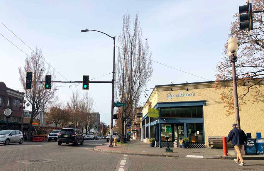The Geraldine's Counter across the street in Columbia City