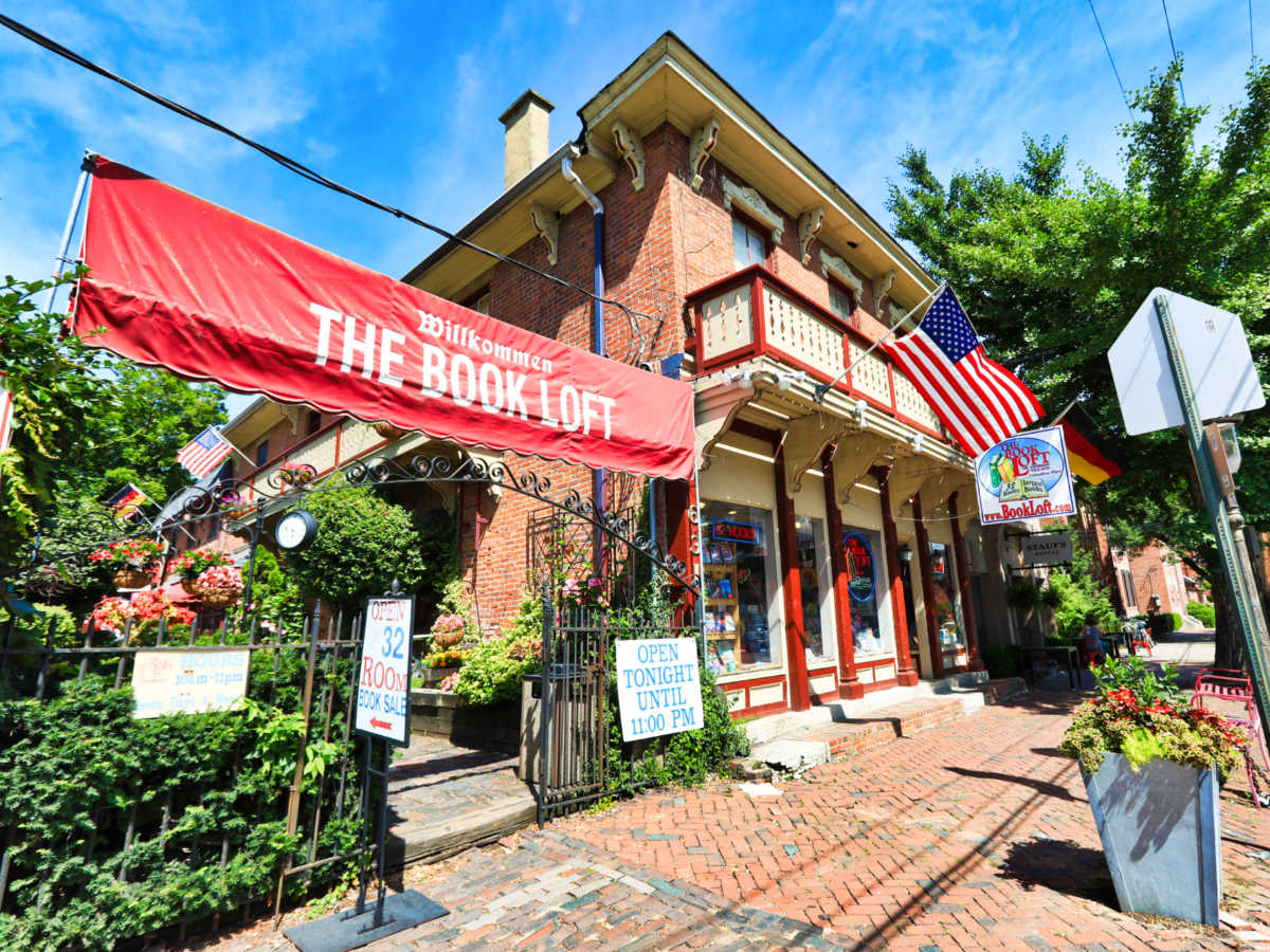 View of the Book Loft in the German Village
