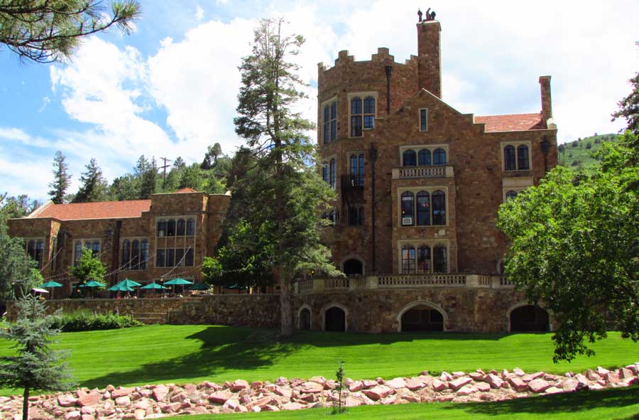 The Glen Eyrie Castle from the outside