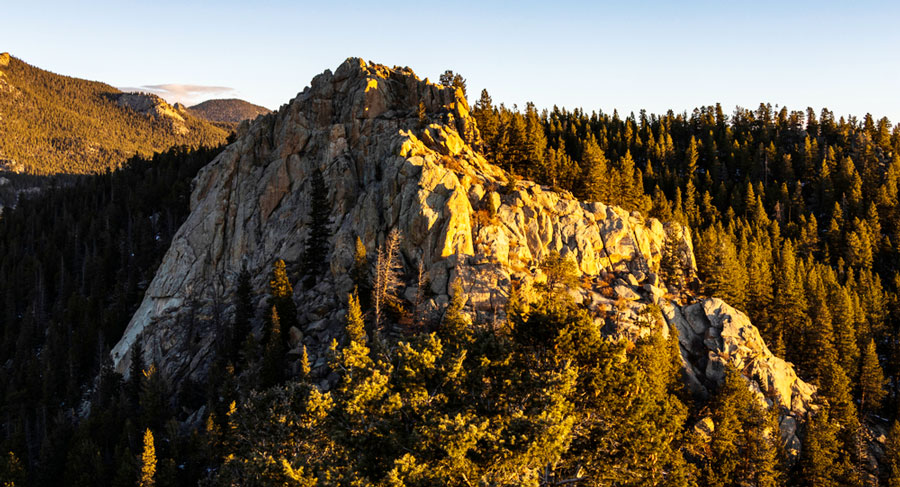 Scenic view of the mountains in Colorado