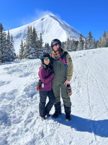 Travel Lemming editor Abigail Bliss with her husband on a Good Times Adventure Tour