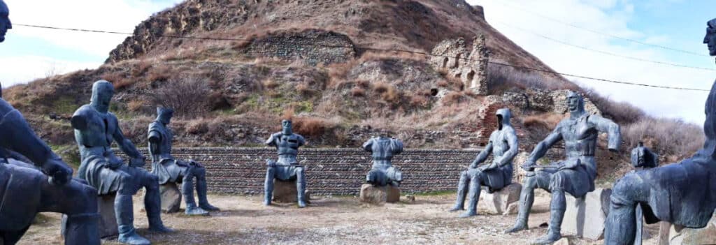 Panoramic view of the memorial of the fallen soldiers at the Gori Fortress