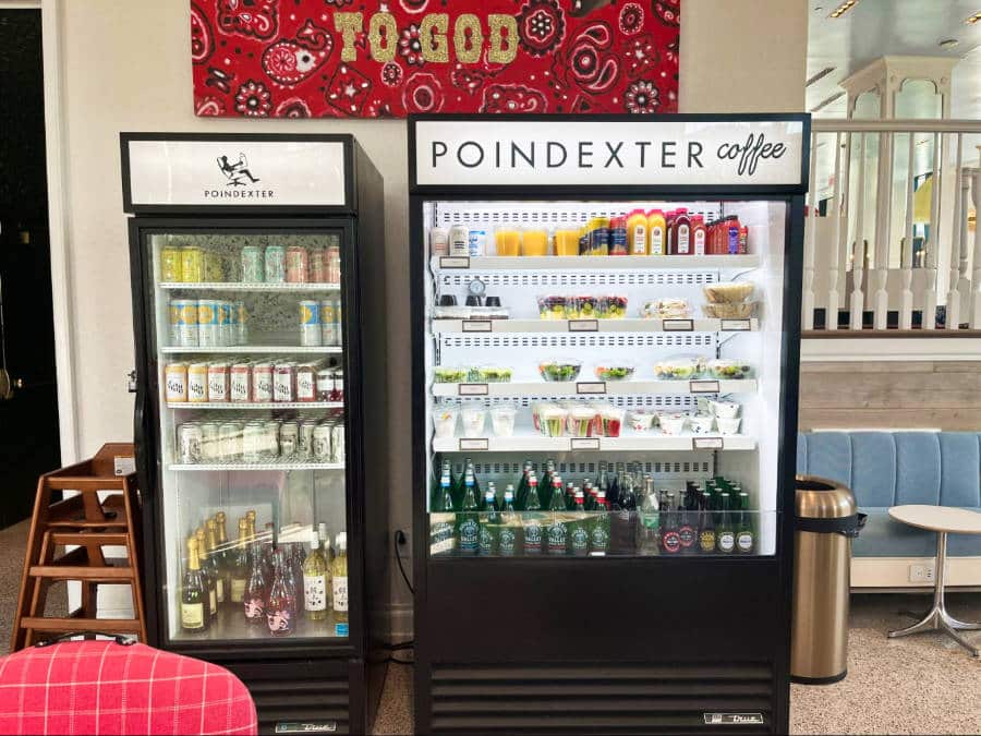 The Grab and Go at the lobby of Poindexter Coffee