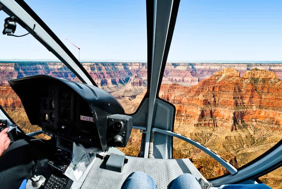 Stunning view of the Grand Canyon from a helicopter ride