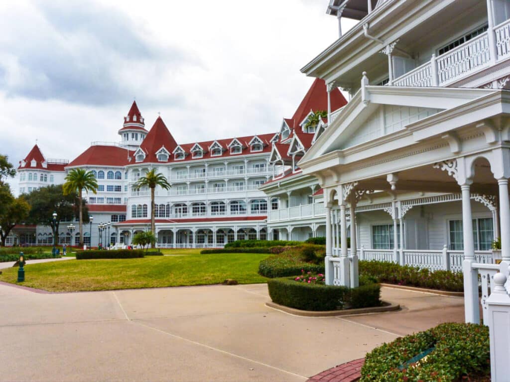 Exterior view of the Grand Floridian Resort