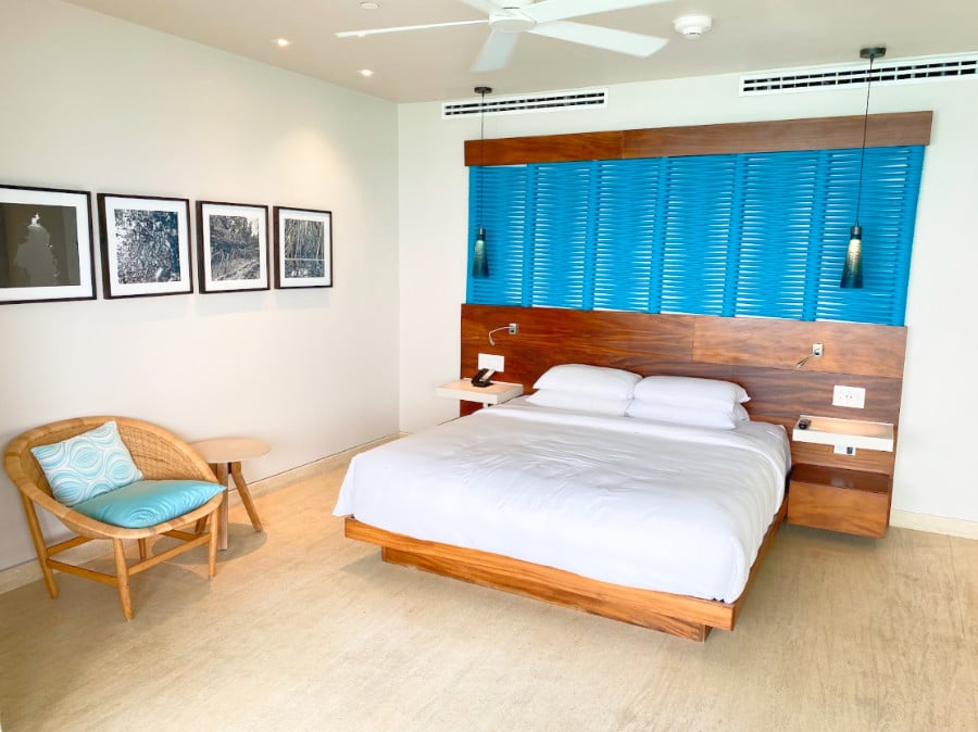 View of a bed in a room at Grand Hyatt