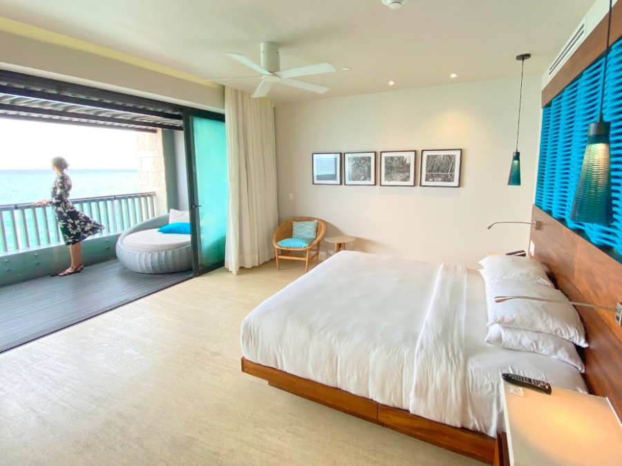 View of the bedroom in Grand Hyatt